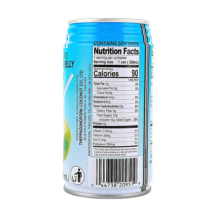 泰国CHAOKOH巨人牌 椰果粒椰汁 350ml【清新爽口 嚼劲十足】 3