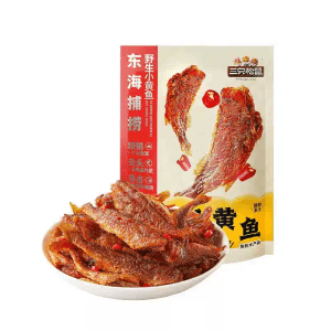 Spicy Fried Yellow Croaker Fish Snack 96g*1 Bag