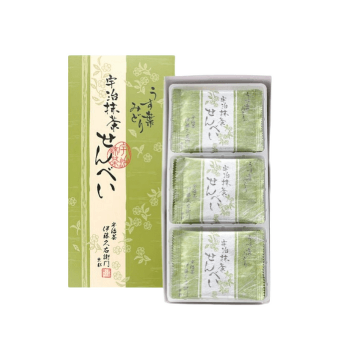 【日本直郵】日本 伊藤久右衛門 伊藤久右衛門 抹茶口味煎餅 仙貝 2枚入×12袋