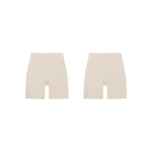 Lastpiece ubras Bare Feel Non Trace Hip Wrapping Safety Pants (Two Pack) Porcelain Skin Color + Porcelain Skin Color S