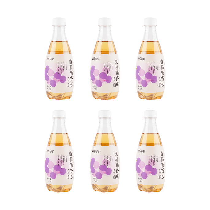 【お徳用】グレープ風味ウーロン炭酸茶 16.91 fl oz*6