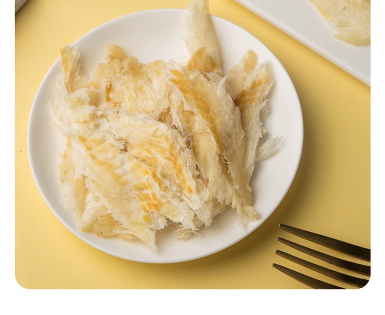 俏味良品 【爆款】原味鳕鱼片烤鱼片 即食手撕低脂零食 2袋