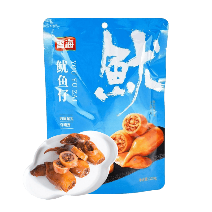 香海 鱿鱼仔 原味 即食海鲜熟食 120g【肉质Q弹紧实 鲜香四溢】【营养高蛋白】
