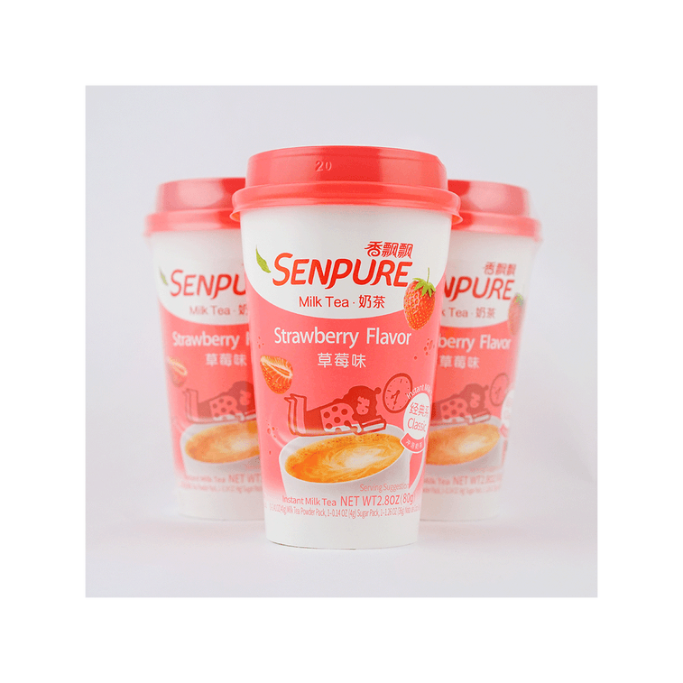 ナタデココ入りストロベリー風味ミルクティー 2.8oz*3 【クラシックシリーズ】【インスタントドリンク】 9