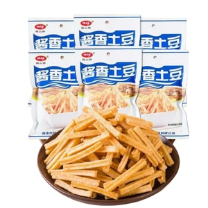 梅山桥 酱香ポテトチップス レトロ子供時代 美味しいインフルエンサー人気スナック 15g*6袋