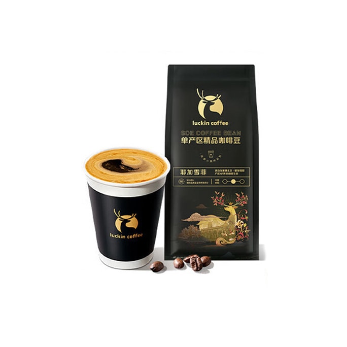 【中国直邮】 瑞幸咖啡 耶加雪菲咖啡豆 中度烘培 250g