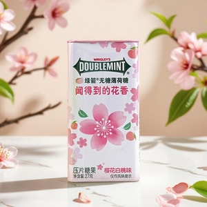 Sugar-free Floral Mint Candy , Cherry Blossom and White Peach Flavor , 0.95 oz