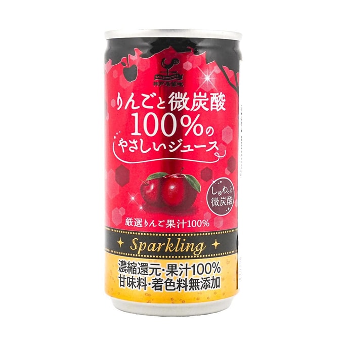 日本TOMINAGA 神户居留地 苹果气泡饮料 185ml