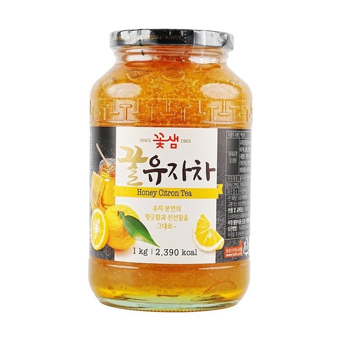 韩国KOTSAM 蜂蜜柚子茶 水果汁茶果酱冲饮 1kg