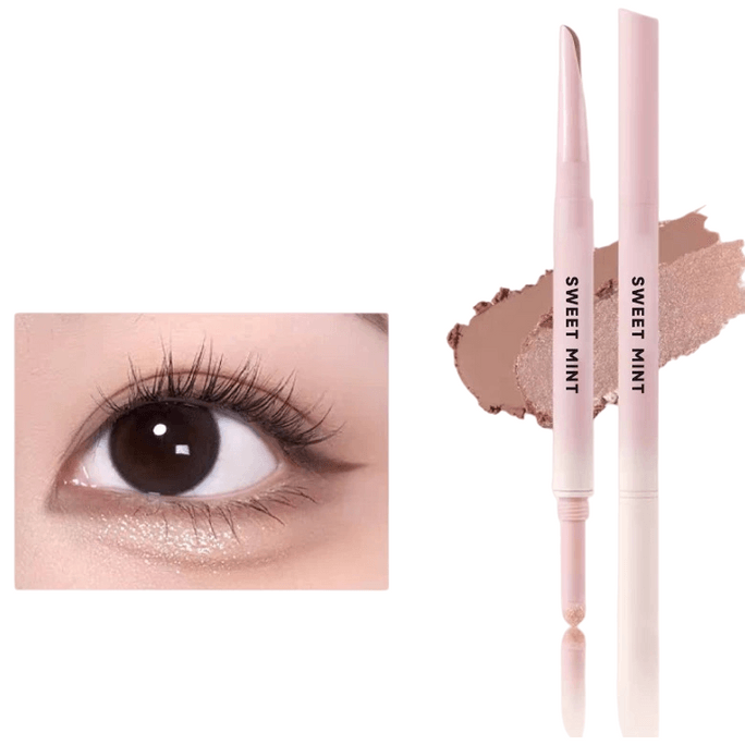 Crescent Moon Double-Headed Silkworm Brush 04 Diamond Smash