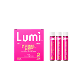  Lumi 6000mg膠原蛋白勝肽液態飲+100mg彈性蛋白勝肽 提拉抗老 重塑嘭彈少女肌 25ml*10支入 新包裝