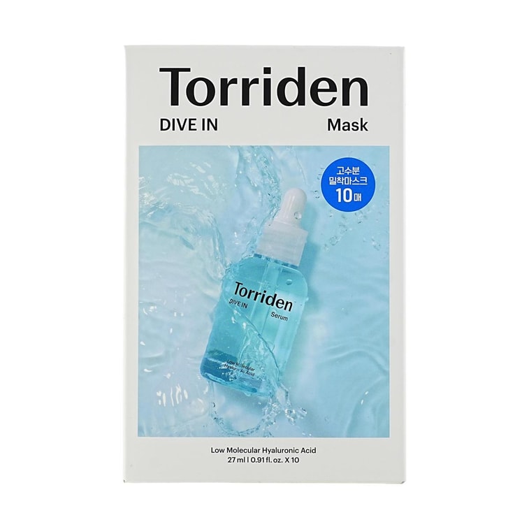Dive In Low Molecule Hyaluronic Acid Mask, 0.9 fl oz 20pcs【Value Pack】 12