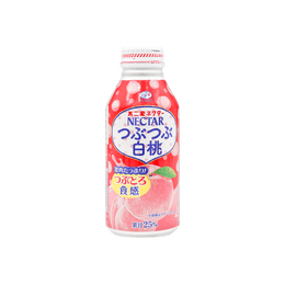 NECTAR Pulpy White Peach Juice - Japanese Fruit Drink, 12.84fl oz