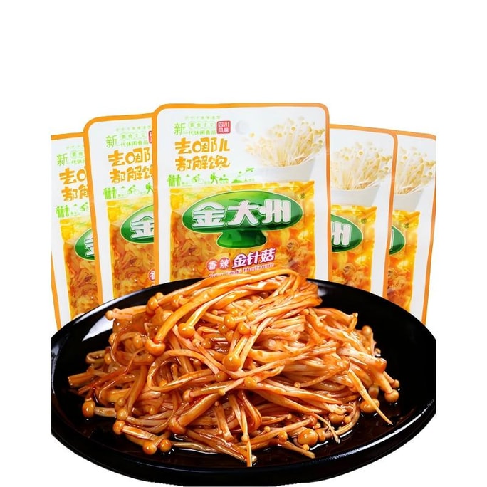 Spicy Enoki Mushrooms | Mala Casual Snack 300g