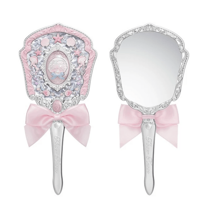 Shell Jewel Collection Hand Mirror Makeup Tools 1PCS #Pink