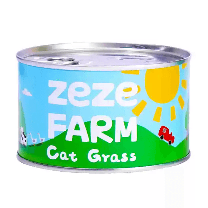 ZEZE 猫草罐头 猫薄荷猫咪零食化毛种子水培盆栽种 1罐