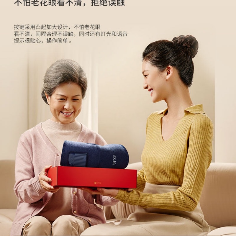 【中国直邮】 SKG 腿部按摩器小腿按摩仪美腿仪电动加热敷揉捏肌肉腿部按摩器   灰色一双