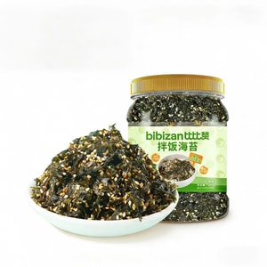 【中国直送】ビビザンごま海苔ライスクランブル、無添加、子供向け海苔と豚肉のふりかけライスボールと寿司の材料、250g×1缶