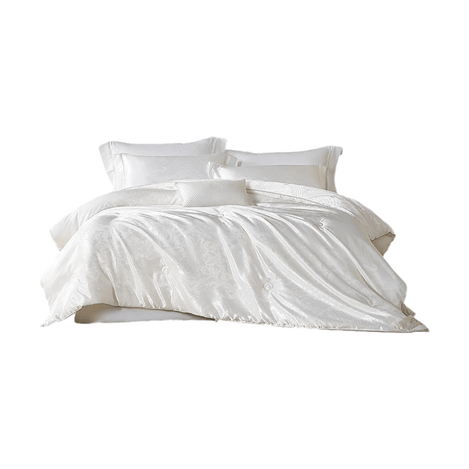 Winter Quilt 100% Silk Wedding Quilt Winter Blanket Antibacterial Warm Filling Winter Quilt White 150cm*210cm