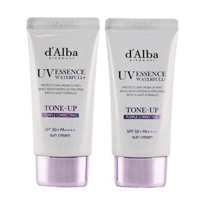 UV 에센스 워터풀+ 선스크린, 퍼플 코렉팅 톤업 SPF50+·PA++++, 47ml, 비건 [1+1]