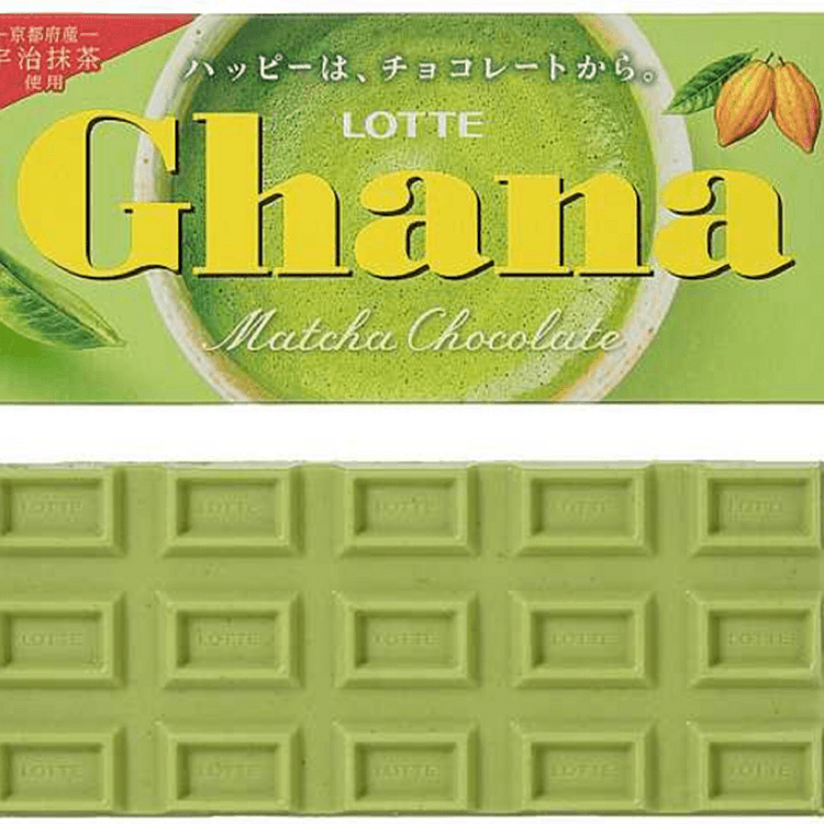 MATCHA まとめ買い Japan Seven-eleven LOTTE Gnagana Rich Matcha Chocolate 1 box