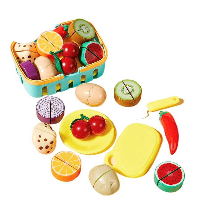 Chiechelle Toy Baby Cut Fruits And Vegetables Can Be Peeled To Give Basket 1 Set