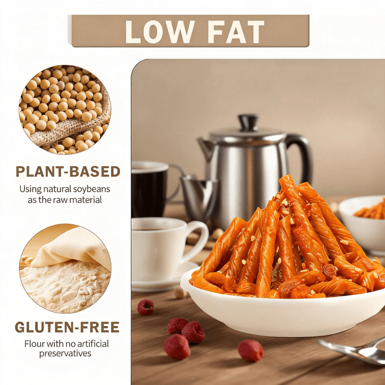 [New Year 3-Day Sale] Xiaodou Spicy Tofu Strips, Spicy Snack Small Beans, Hot and Spicy Flavor 30g*10 Bags 4