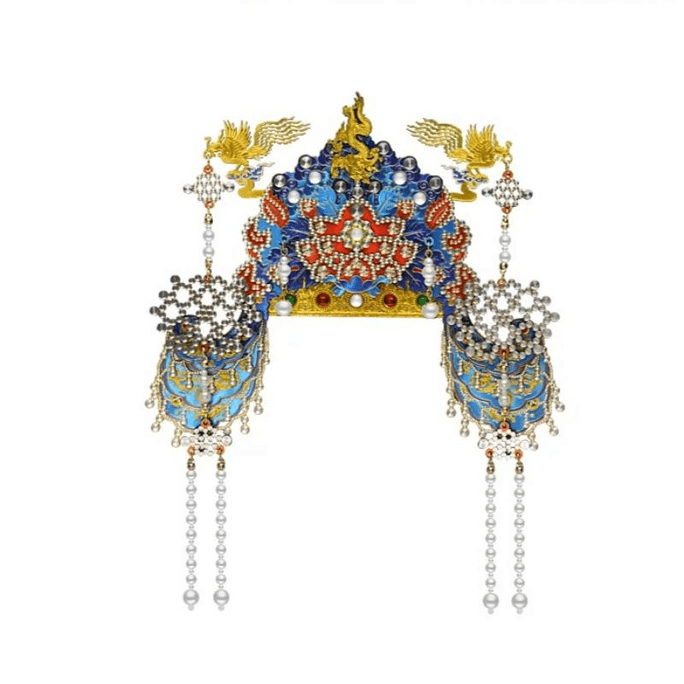 Imperial Palace Museum, Empress Ming, Phoenix Crown Wooden Refrigerator Sticker, 20 * 17.5 Cm