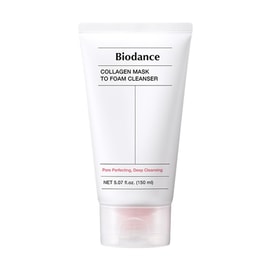 韩国BIODANCE 胶原蛋白双膜泡沫洁面乳 面膜洁面双效 150ml 水润嘭弹保湿 深层清洁黑头白头老废角质 温和不刺激