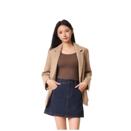 【中國直郵】 草本初色 女士保暖內衣 發熱美膚面料 秋衣秋褲套裝 M碼 棕色