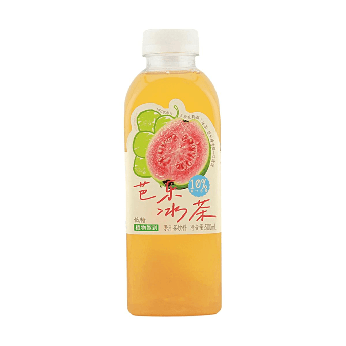 植物駕到 芭樂冰茶 500ml【低糖】【NFC果汁】