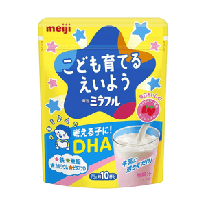 【日本直郵】 日本 MEIJI 明治 明治 草莓口味沖劑 75克 因營養而豐富多彩