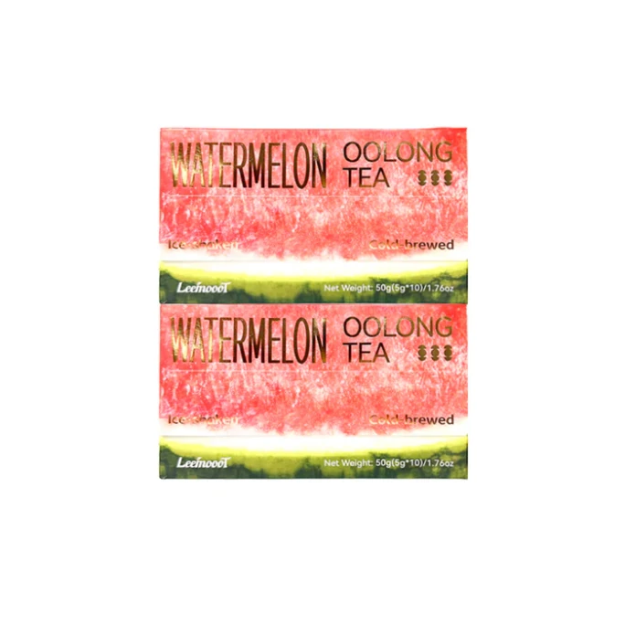 2 Cartons Watermelon Oolong Tea 50g (5g×10pack) With Watermelon Dragon Fruit Apple Strawberry Real Fruit Inside