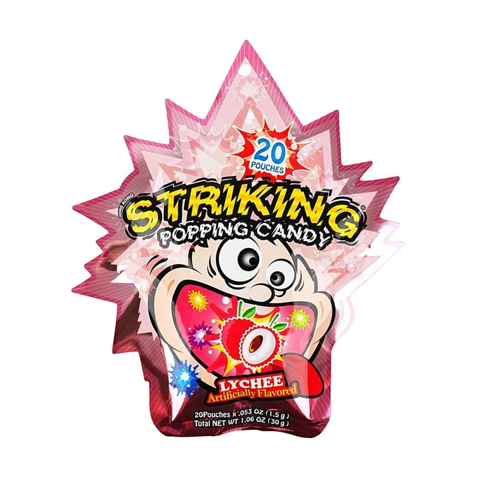 Striking Popping Candy , Lychee Flavor 1.06 oz
