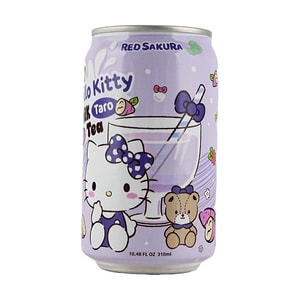 台湾红樱花x三丽鸥 HELLO KITTY 芋泥奶茶  310ml