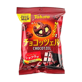 日本TOHATO桃哈多 碱水结玉米脆 巧克力肉桂味 45g