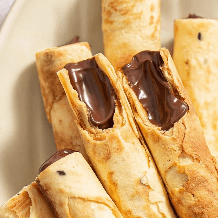 美国 MushroomStorm 【流心蛋卷】榛果巧克力味 120克 酥脆香浓醇滑 本宫饿了同款  外酥内软 4