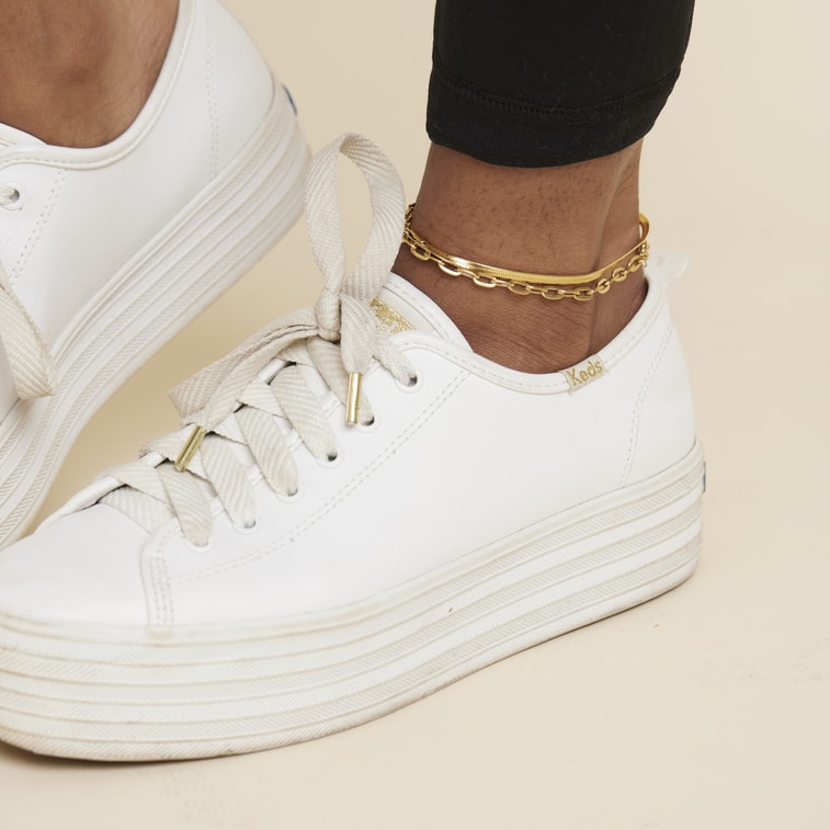 SHAPES STUDIO 金色蛇骨脚链 一条 3