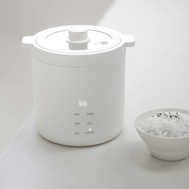 Mini 2-Cup Rice Cooker Electric 24H Preset & Keep Warm No Steamer 100-120V 【Eileen Gu Inspired】