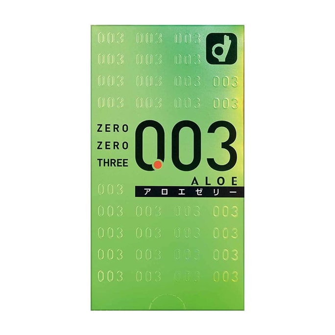 [japanese version] okamoto okamoto 003 aloe ultra thin lubrication condom 10 pieces