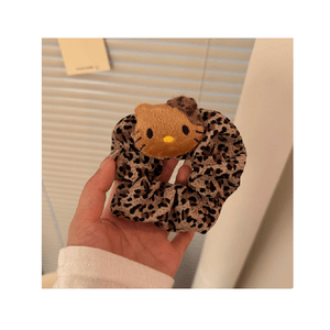 食颜派 豹纹Kitty大肠发圈【头绳发绳高级感发饰】【美式辣妹发圈】