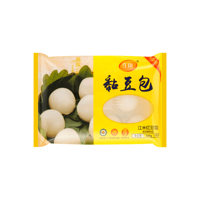 【Frozen】Steamed Sticky Rice Buns(Stuffed With Red Bean Paste) 500g