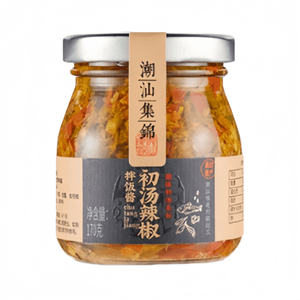 【中国直邮】 潮汕集锦 初汤辣椒酱双椒蒜蓉辣椒剁椒酱下饭菜拌面拌饭酱 170g*1罐