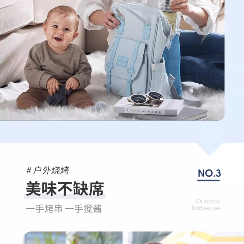 【中国直邮】 摩飞 绞肉机家用两叶刀头无线辅食电动小型料理机    MR9403蓝色三碗分类  一套装