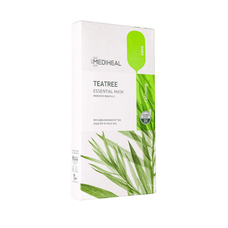 Teatree Sheet Mask 4ct – Calming & Oil Control with 3X Teatree Active 3
