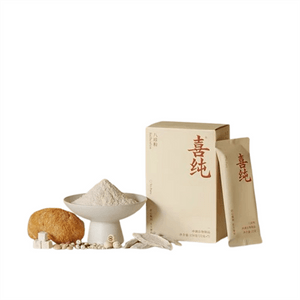 Eight Treasures Powder - Invigorating the Stomach and Spleen, with Chinese Yam, Monkey Head Mushroom, Poria Cocos and Coix Seed. Nutritious Meal. 22 grams per box, 7 boxes per pack.