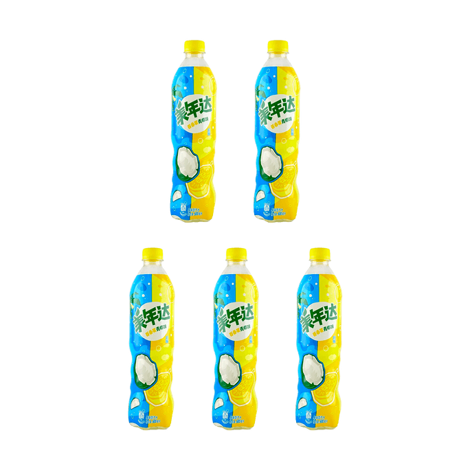 【Value Pack】Passion Fruit Green Coconut Bottled,20.28 fl oz*5