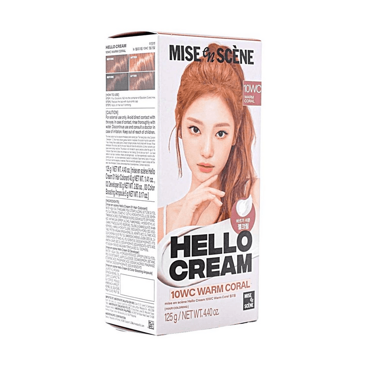 헬로 크림 헤어 다이 헤어 컬러 2.11온스 #10WC 웜 코럴【에스파, 닝닝】 3