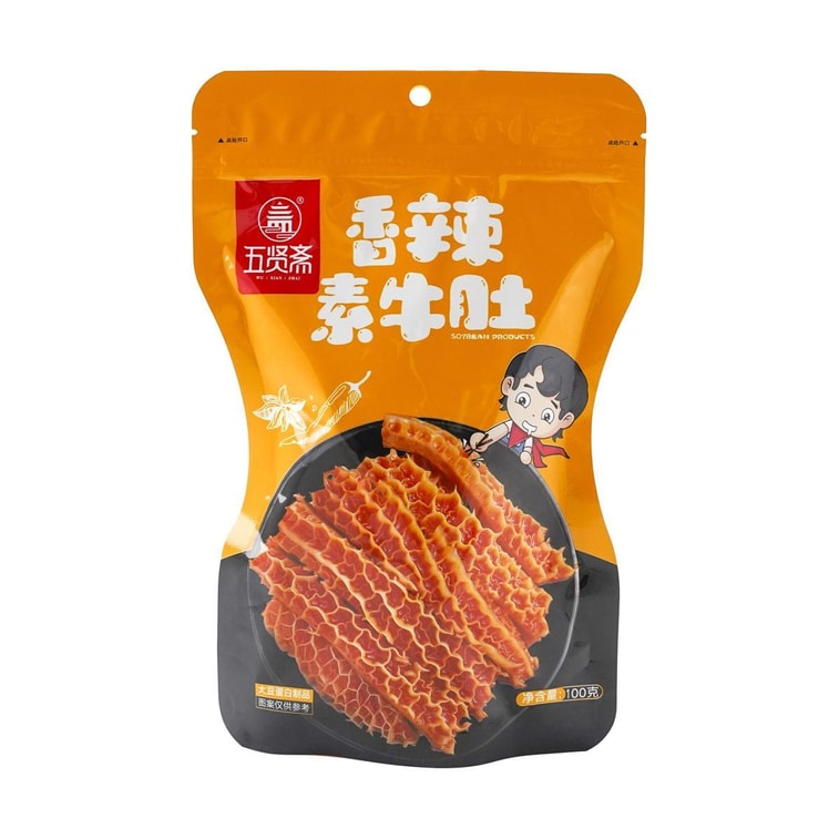 五贤斋 香辣素牛肚 豆干 100g 4