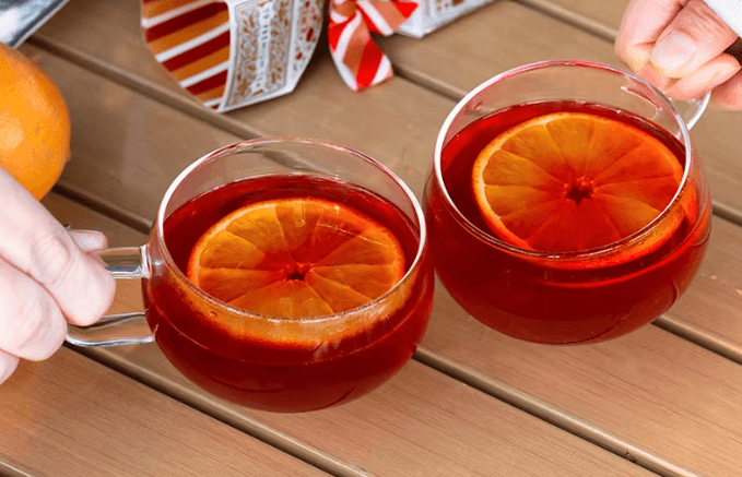 Fruit Tea Mulled Wine Flavor Smooth Taste Rich Aroma Alcohol Free Spice Bag Ideal For Womens New Year Gifts Family Gatherings Holiday Parties 70g